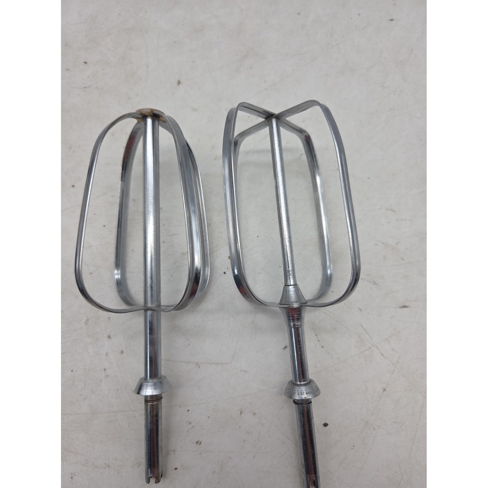 Vintage Sunbeam Mixmaster Beaters Models 10 11 12 1-8B 1-7A Chrome